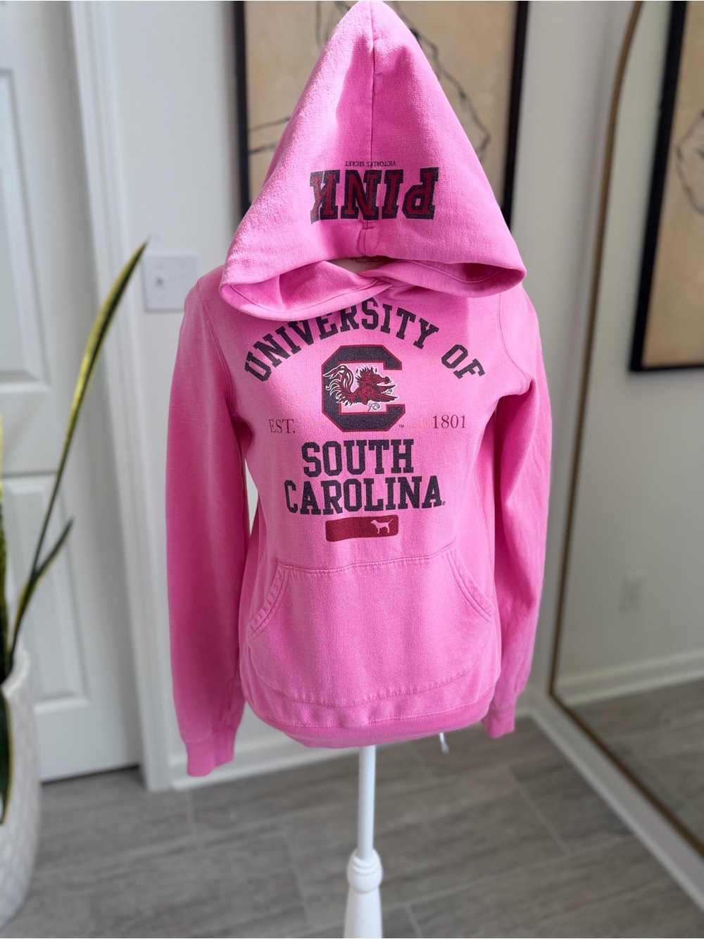 Vintage 2006 VS PINK South Carolina Gamecocks Hoodie Women S Y2K College Pink